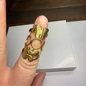 🧩3 for $30 Gold Butterfly Ring Set